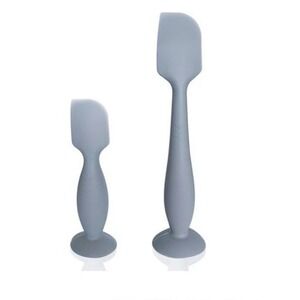 Diaper Cream Spatula, 2 Pack Butt Spatula w/suction Cup, Full-Size Mini Silicone